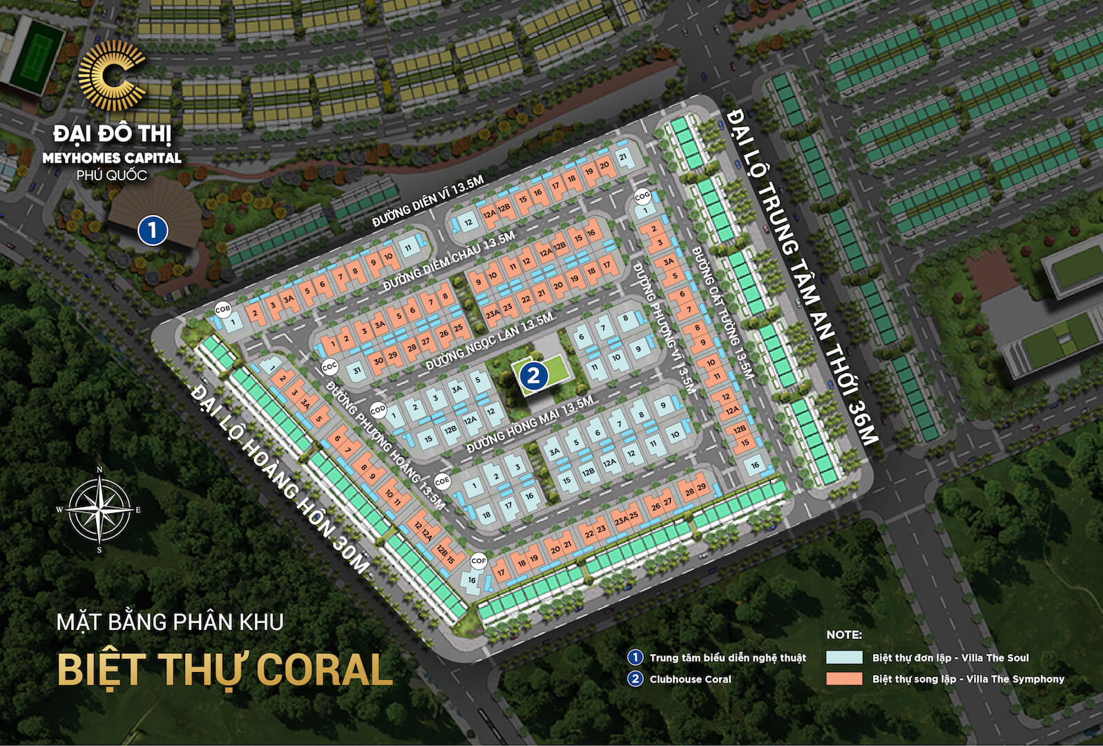 Mặt bằng Coral Hawaii Meyhomes Capital