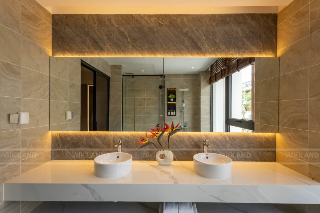 Thiết kế bồn rửa tay biệt thự Coral Hawaii Meyhomes Phú Quốc