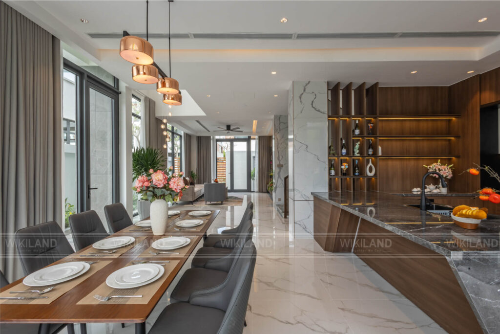 Thiết kế phòng ăn - biệt thự Coral Hawaii Meyhomes Phú Quốc