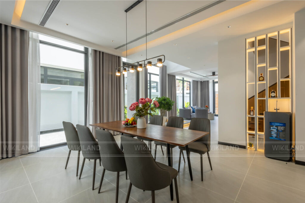 Thiết kế phòng ăn view 2 - biệt thự Coral Hawaii Meyhomes Phú Quốc