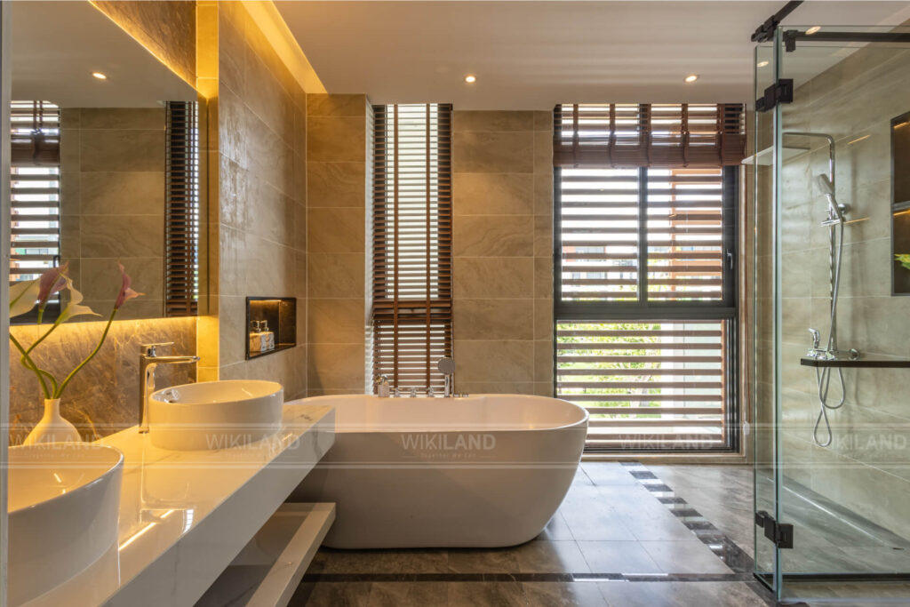 Thiết kế phòng tắm - biệt thự Coral Hawaii Meyhomes Phú Quốc