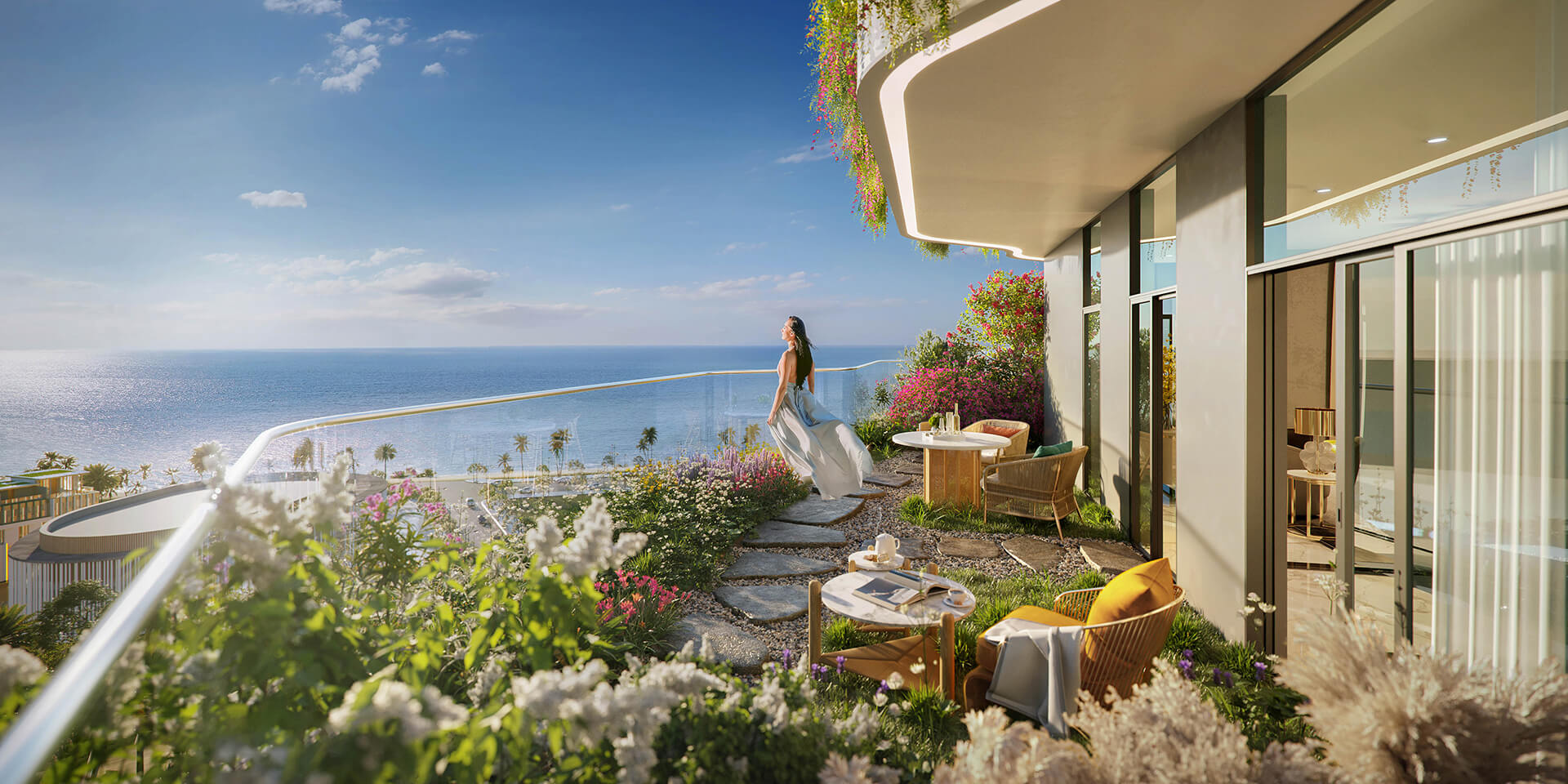 View ban công tòa C Meypearl Phú Quốc